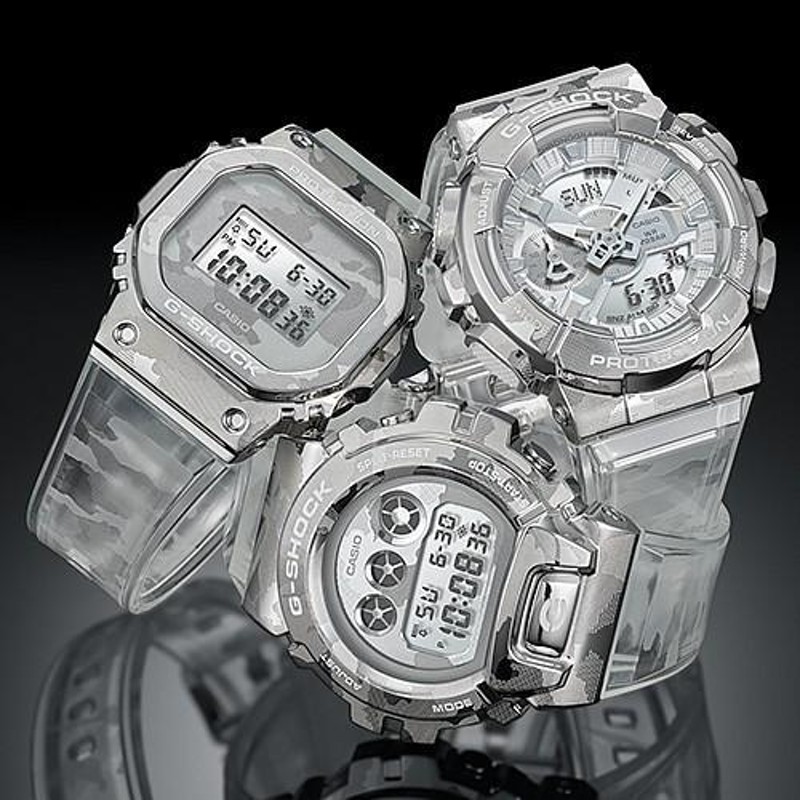 CASIO G-SHOCK カシオ Gショック メンズ腕時計 アナデジメタルケースモデル スケルトンカモフラージュ 海外モデル GM-110SCM-1A  | LINEブランドカタログ