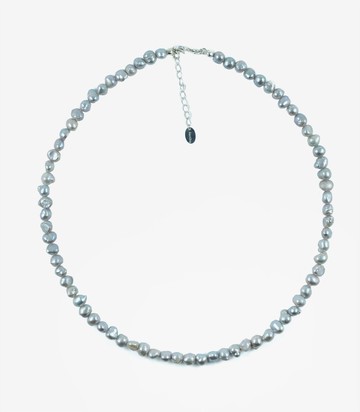 fresh water gray necklace