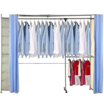 巴塞隆納─AH-12伸縮衣櫥(附八層櫃)