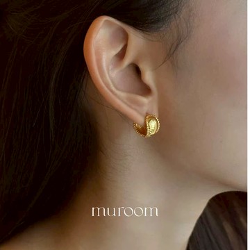 浪漫圓弧耳釦【100% 純銀耳環】muroom 耳環 隔日到貨 現貨免運  [M126]