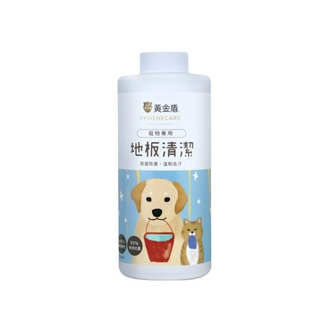 黃金盾 寵物地板清潔劑 歐盟EN/ 美國USP認證抗菌成分 天然植物潔淨成分 pH6.5親膚 高生物分解度 1:1000高濃縮配方  500ml  1瓶