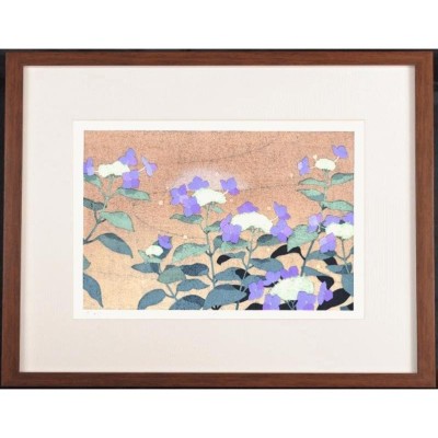 【極稀少】鶴 絵画 丹頂鶴 和風 絵 木版画 池上壮豊 「潮流」 額付き