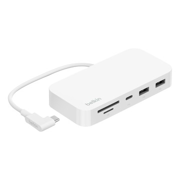 belkin 貝爾金 CONNECT USB-C 6合1多媒體集線器 附支架  白色  1個
