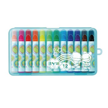 雄獅 功夫鴨 12色 彩色筆 外盒顏色隨機出貨 /盒 CFM-12B｜領券最高折$220