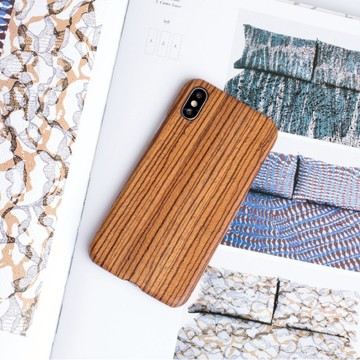 【純木手機殼】iPhone X -斑馬木