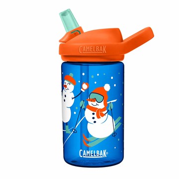 《CamelBak》400ml eddy+ kids兒童吸管運動水瓶RENEW 雪人雪橇