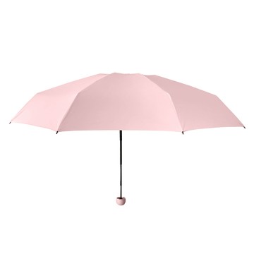 手動折傘 【下雨的聲音】抗UV八骨五折迷你輕巧膠囊傘(十色)