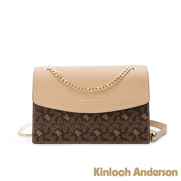 【金安德森】Hulda 經典老花紋信封包-深咖