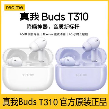 realme無線藍牙耳機T110真我BudsT310耳機入耳式T200超長續航新款
