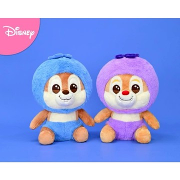 【迪士尼Disney】12吋 水果裝系列 玩偶-蒂蒂/奇奇/小熊維尼/三眼怪【墊腳石】娃娃 抱枕 皮克斯Pixar