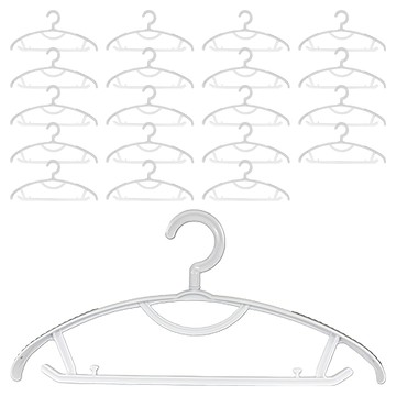 Olg 防滑衣架 防肩角旋轉掛鉤  20個  灰色