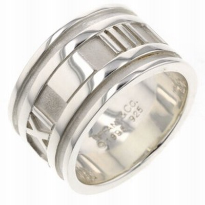 代引き人気 ティファニー 中古 Tiffany Co メンズ 下部16号 上部14号 シルバー Sv925 グルーブド 指輪 リング 指輪 リング Pinellaspowerwashing Com