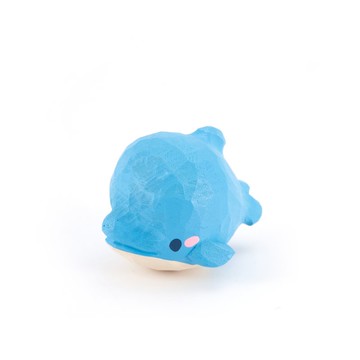 Dove 靜靜漂游的藍色小海豚木雕