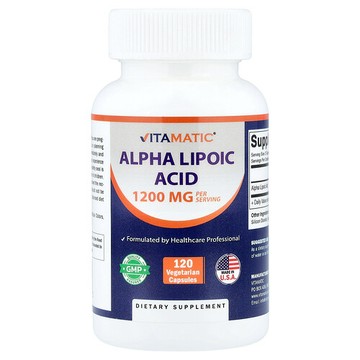 Vitamatic, Alpha Lipoic Acid, 120 Vegetarian Capsules (600 mg per Capsule)