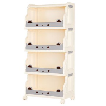 OAK&FIR 可移動儲物架, 4層，奶油白