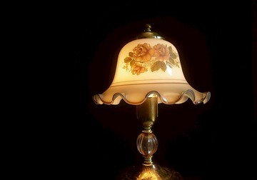 【老時光 OLD-TIME】早期台灣製玻璃桌燈