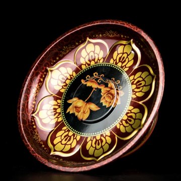 上供合金佛前供盤水果盤供佛用品貢盤觀音財神爺蓮花佛具托盤供奉