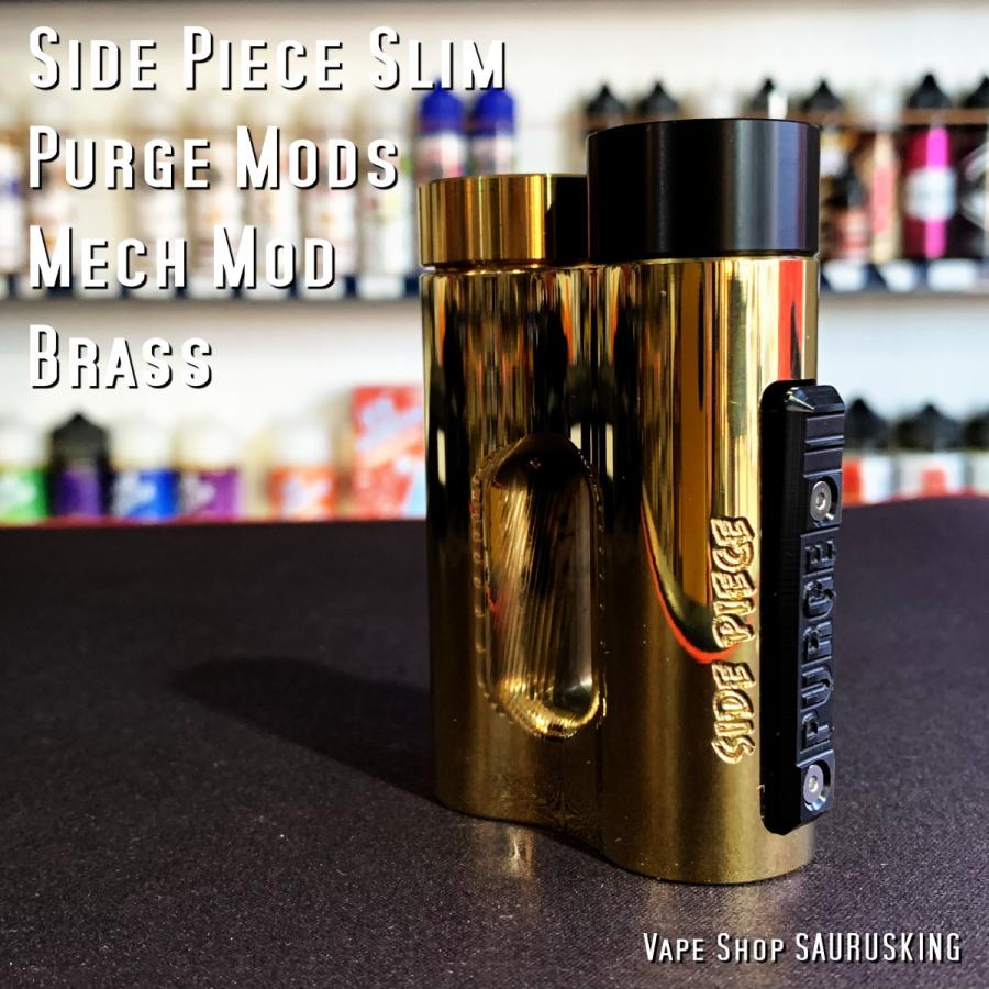 Purge Mods Side Piece Slim Mech Box Mod [Brass] パージモッズ