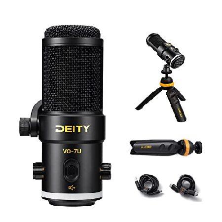 Deity VO-7U Tripod Kit USB Broadcast Microphone Dynamic USB Mic with RGB Lighting Effect for Phones Laptop PS5 Xbox Game Live Stream Conference Broadc