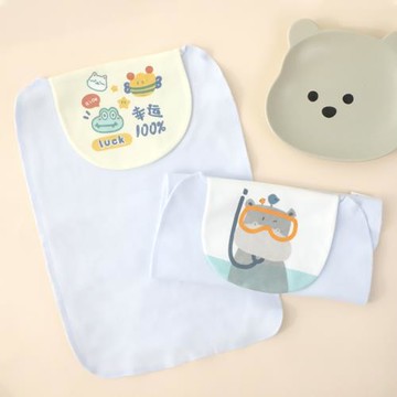呵兒特純棉吸汗巾兒童隔汗巾幼兒園大號嬰兒男童女童寶寶墊背全棉