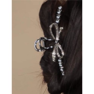 高級感蝴蝶結抓夾女大號發夾后腦勺發卡2023年網紅新款鯊魚夾子女