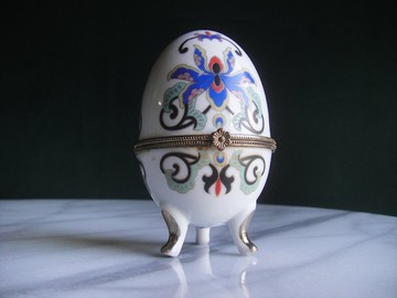 【老時光 OLD-TIME】早期二手歐洲俄羅斯蛋型珠寶盒