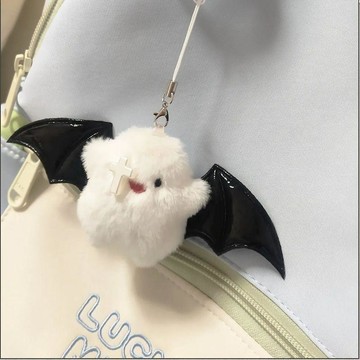 【小悅居】搞怪小幽靈惡魔翅膀掛件可愛毛絨情侶鑰匙扣抓娃娃網紅同款、熱門單品 人氣好物