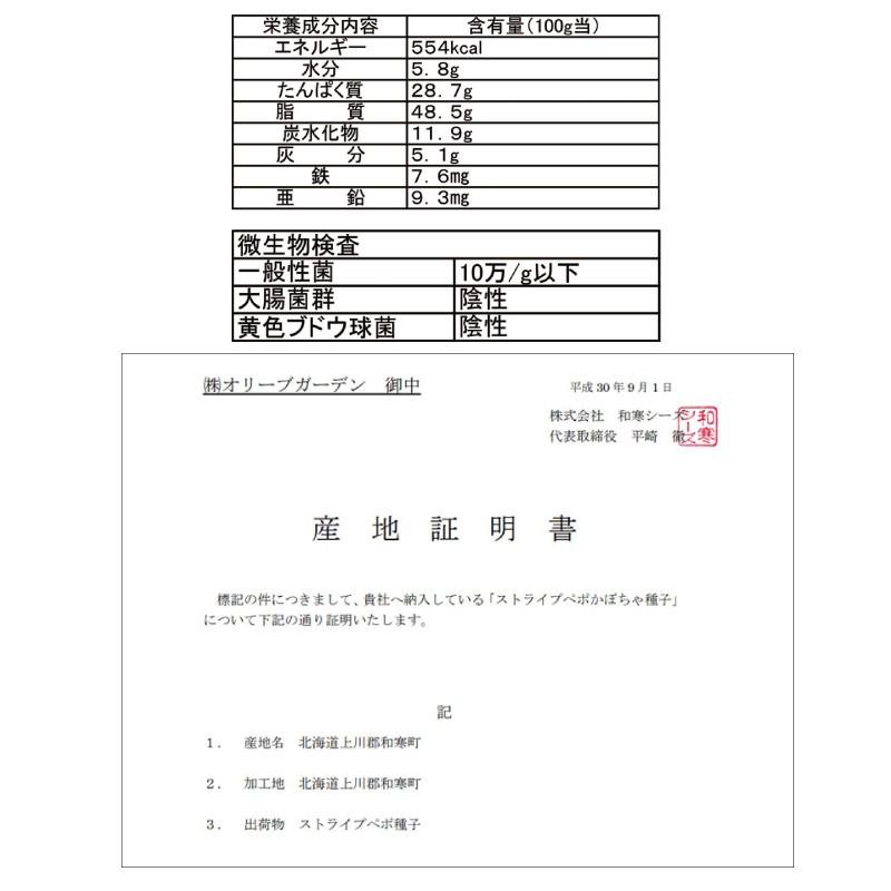 わっさむペポナッツ 30g×5袋 和寒シーズ 北海道 かぼちゃの種 ストライプペポ ナッツ 国産 稀少 手作り