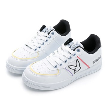 【零碼挖寶 第2雙再享75折】PLAYBOY 魔幻力量 閃耀兔兔小白鞋-白彩(PY0611)