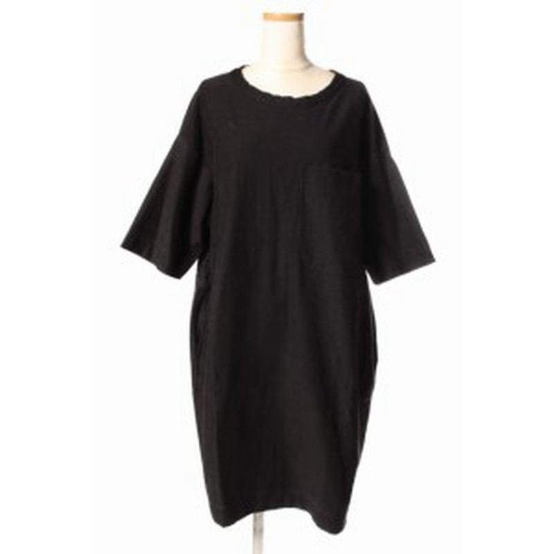 中古 シンゾーン Shinzone 17ss ワンピース バックリボン 五分袖 ミニ コットン F 黒 ブラック Ahm0422 レディース 通販 Lineポイント最大1 0 Get Lineショッピング