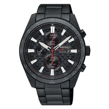 seiko SK037 精工錶 criteria V176-0AW0SD(SSC657P1)極致競速太陽能計時腕錶/黑面43mm｜樂天領券現折★全館特惠中★指定刷卡回饋10%