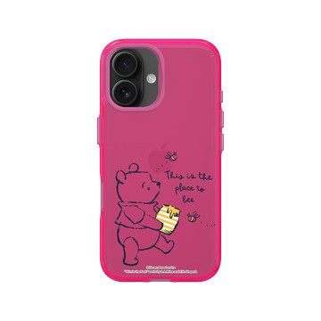 iPhone 16 Clear 粉漾桃 - 迪士尼-小熊維尼 Disney Winnie The Pooh - 維尼與蜂蜜