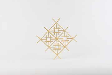 2026 新花紋 / 花窗DIY體驗包 - 木器窗花杯墊 - 賜福紋