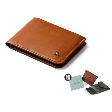 Bellroy Hide & Seek Lo 系列真皮橫式零錢短夾 - 焦糖棕