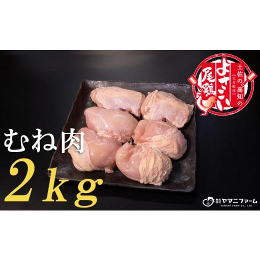 ふるさと納税 高知県 大月町 よさこい尾鶏 むね肉2kg