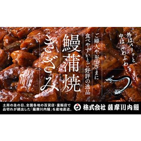 ふるさと納税 ZS-603 国産うなぎ蒲焼(きざみ)合計160g(80g×2袋)  鹿児島県薩摩川内市