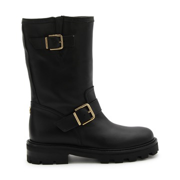 Jimmy Choo - Black Leather Biker Boots