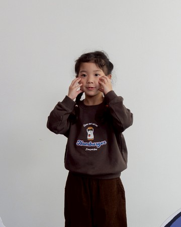 P/D幽靈 童裝 漢堡幽靈印圖衛衣 M-XL