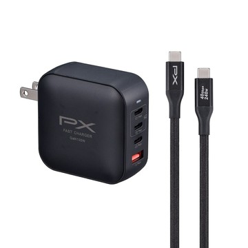 PX 氮化鎵快充USB電源供應器 UCP-165CB