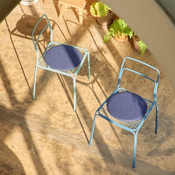 camino｜GRIDLEY 戶外鐵線椅 (一組兩件)