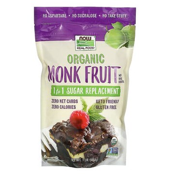 NOW Foods, Real Food® 有機羅漢果 1 比 1 代糖，1 磅（454 克）