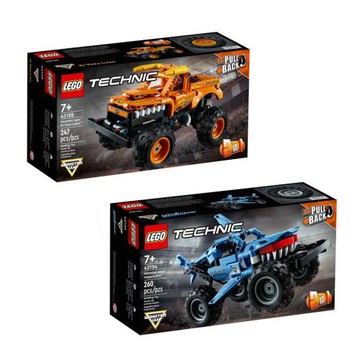 樂高 LEGO 積木 Technic 科技系列 怪獸卡車 El Toro Loco Megalodon  42134 42134 兩款一組