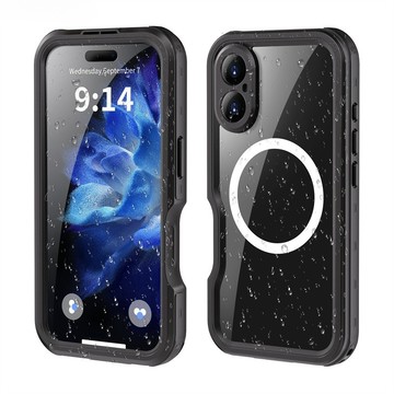 全密封 外送員神器 Magsafe磁吸 iPhone16 全包防水壳 適用iPhone16Pro max 360°防摔殼
