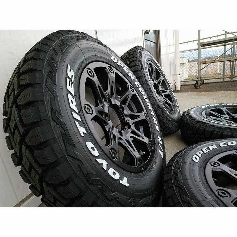 ジムニー タイヤホイールセット トーヨー オープンカントリー RT 185/85R16 ホワイトレター 新品4本セット 16インチ BDX05