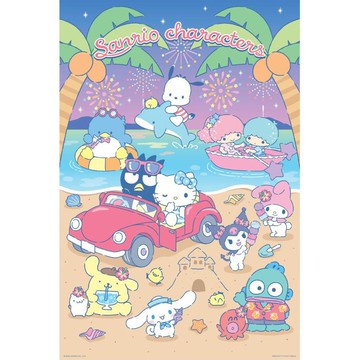 Sanrio characters 夏日海灘派對 拼圖1000片