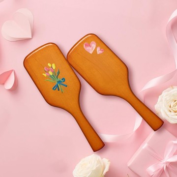 【肯夢AVEDA】因為有你而美好❤️期間限定特製彩繪 隨行按摩梳｜LINE禮物獨家