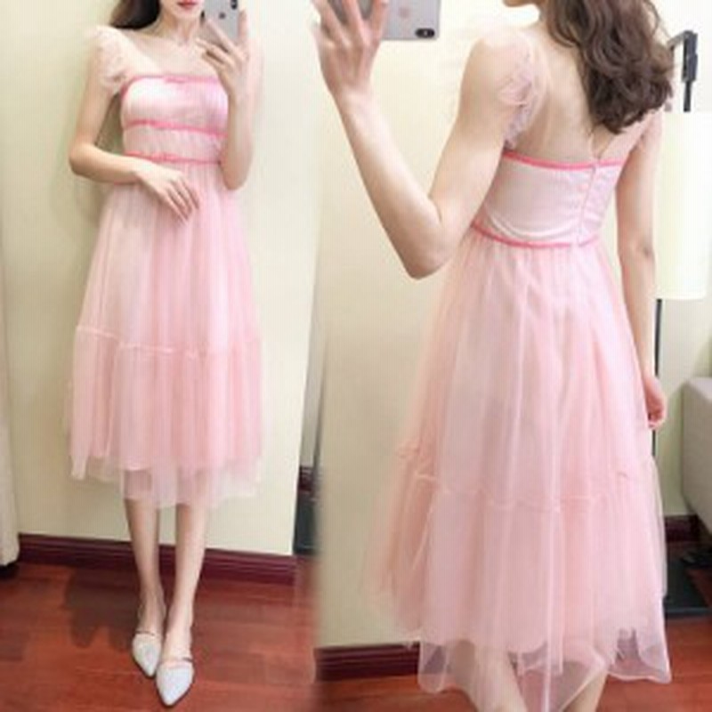 チュールドレス ラメ リボン ノースリーブ Aライン ミモレ丈 ロング丈 ワンピース フリル ギャザー 1レディース フォーマル 結婚式 お呼 通販 Lineポイント最大1 0 Get Lineショッピング