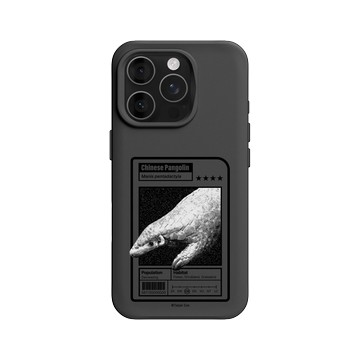 iPhone 16 Pro SolidX 黑 - RHINOSHIELD X Taipei Zoo - 穿山甲：限量卡牌