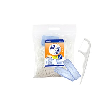 奈森克林細滑牙線棒超值家庭組(1000支/袋-加贈攜帶盒x2入)