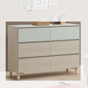 【顛覆設計】朵夏白榆木色4尺六斗櫃